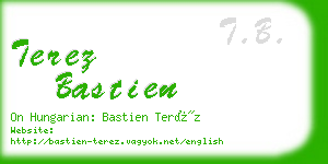 terez bastien business card
